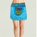 Blue Print Cotton Skirt